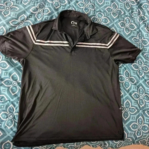 Zyia Active Men's Black XXL Polo - Picture 1 of 4